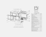 Houtkachel Nordflam Marsala 9,5KW onderdelen tekening